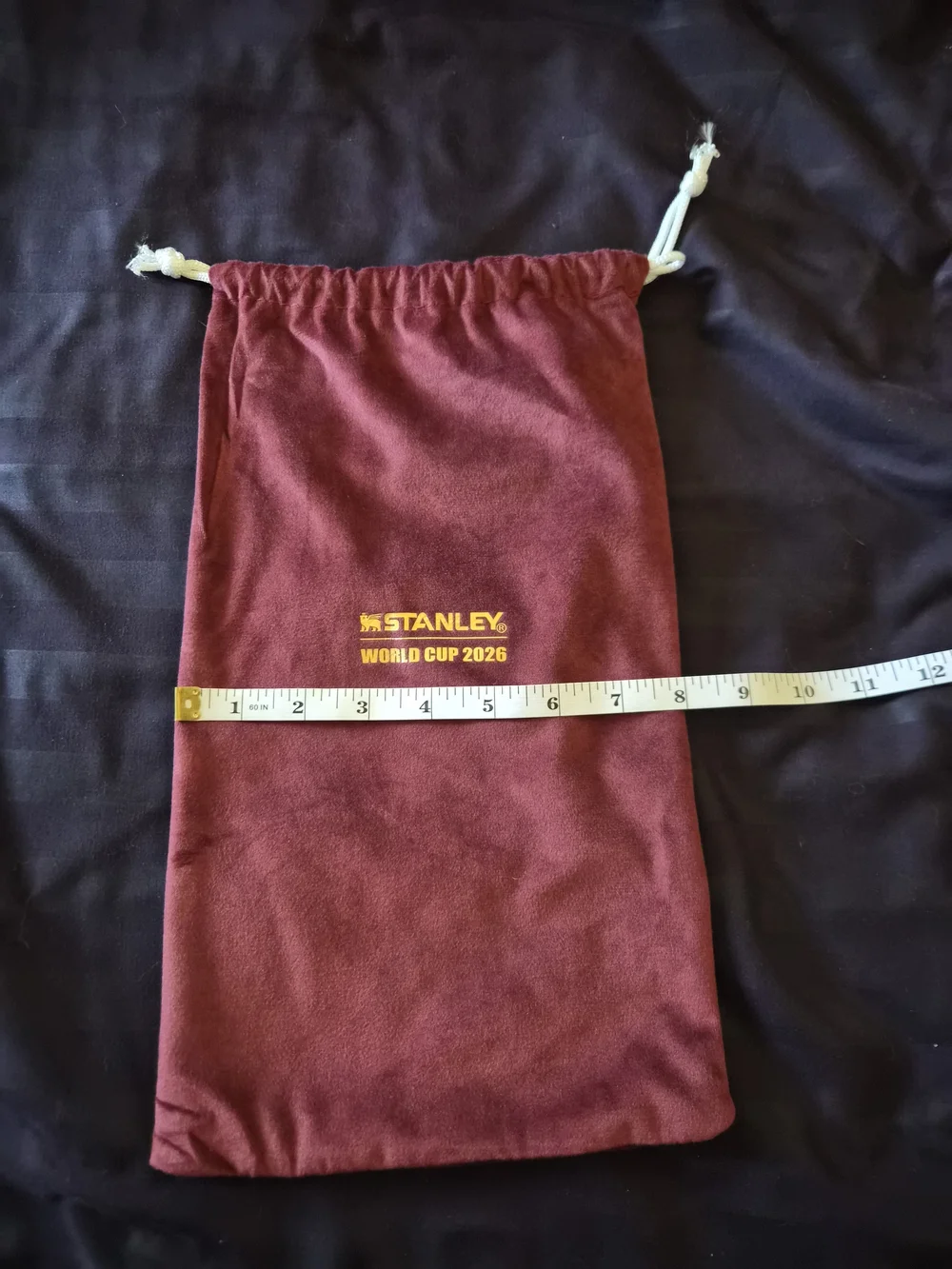 Stanley Maroon Drawstring Pouch - USA World Cup 2026